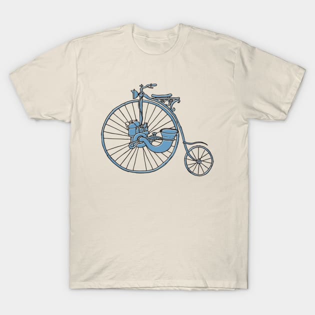 Steam Punk Penny Farthing T-Shirt by beard0